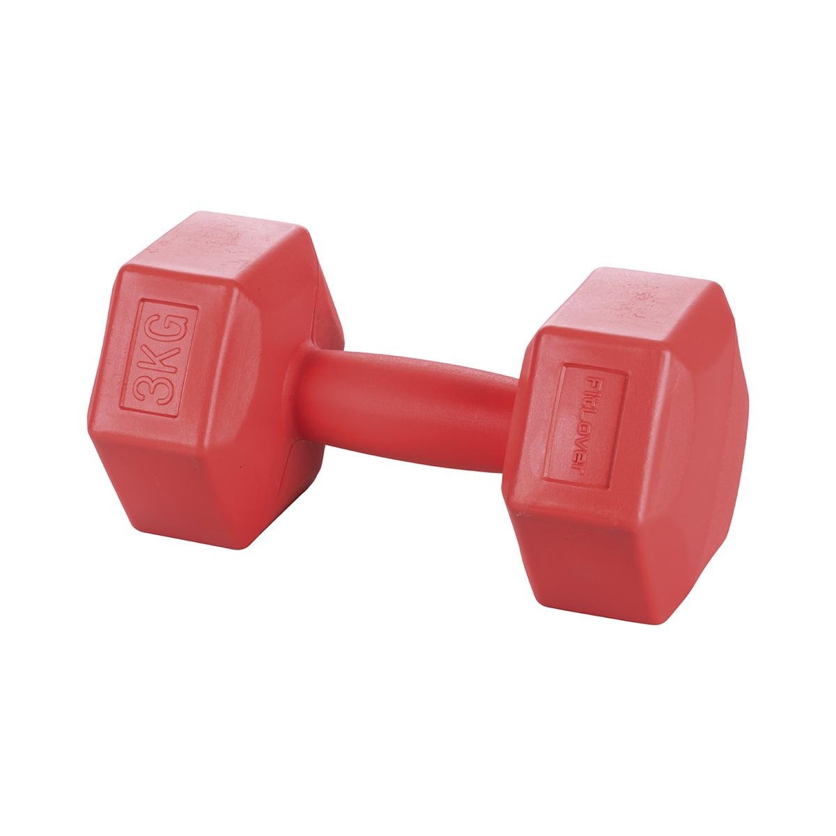 Movara 3 Kg Hexagonal Anti-Roll Dumbbell for Gym