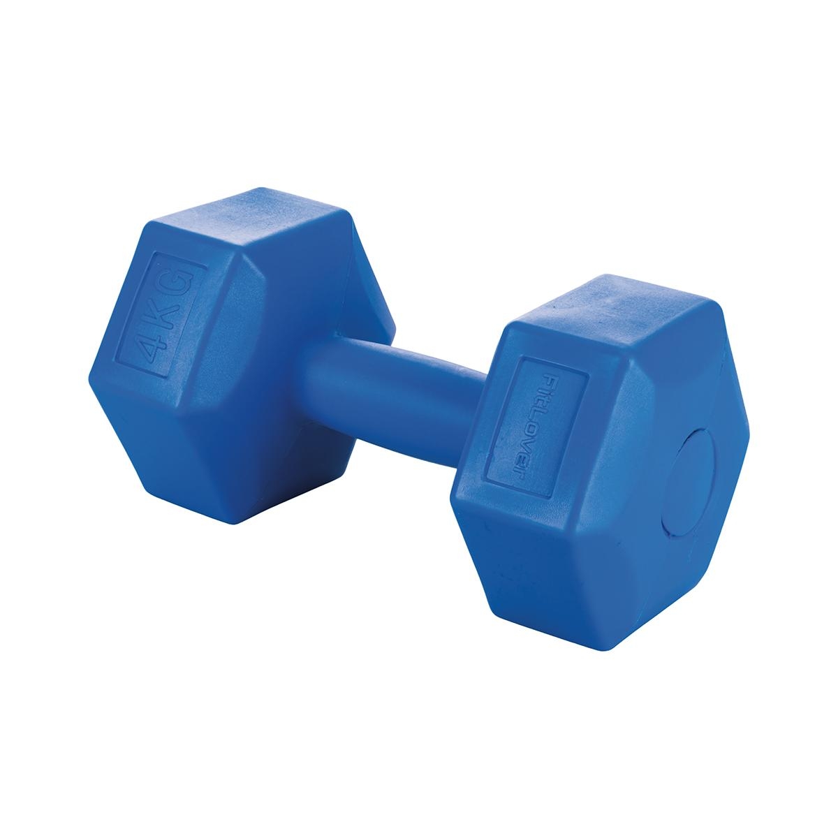 Pushara 4 Kg Hexagonal Anti-Roll Dumbbell for Gym