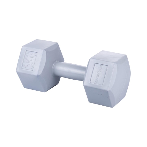 Dynaro 5 Kg Hex Dumbbell Anti-Roll Design for Gym Promotion