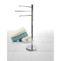 Silua Freestanding Towel Rack with 3 Chrome Metal Bars for Bathroom On Sale
