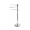 Silua Freestanding Towel Rack with 3 Chrome Metal Bars for Bathroom Promotion
