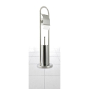 Avela Bathroom Stand with Toilet Brush Holder and Toilet Paper Holder in Metal Discounts