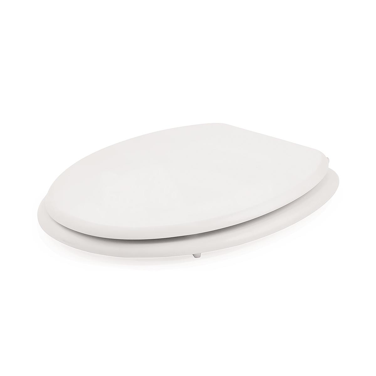 Universal Toilet Seat Cover White Satin MDF Finish Tunai Promotion