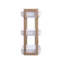 Senia Wooden and Plastic 3-Tier Shelf Unit 35x20.5x45cm Offers