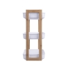 Senia Wooden and Plastic 3-Tier Shelf Unit 35x20.5x45cm Offers