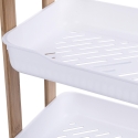 Senia Wooden and Plastic 3-Tier Shelf Unit 35x20.5x45cm Sale