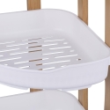 Norea 3-Tier Corner Shower Shelf in Wood and Plastic Offers