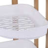 Norea 3-Tier Corner Shower Shelf in Wood and Plastic Offers