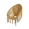 Elika Outdoor Garden Chair with Macramé Fabric Weave Buy