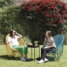 Elika Outdoor Garden Chair with Macramé Fabric Weave On Sale
