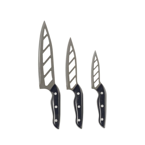 Set of 3 Multi-Purpose Knives with Stainless Steel Blade and Riveted Handle Tavina Promotion