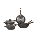 7-Piece Non-Stick Cookware Set with Wood-Effect Handle Dakota Promotion