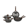 7-Piece Non-Stick Cookware Set with Wood-Effect Handle Dakota Promotion