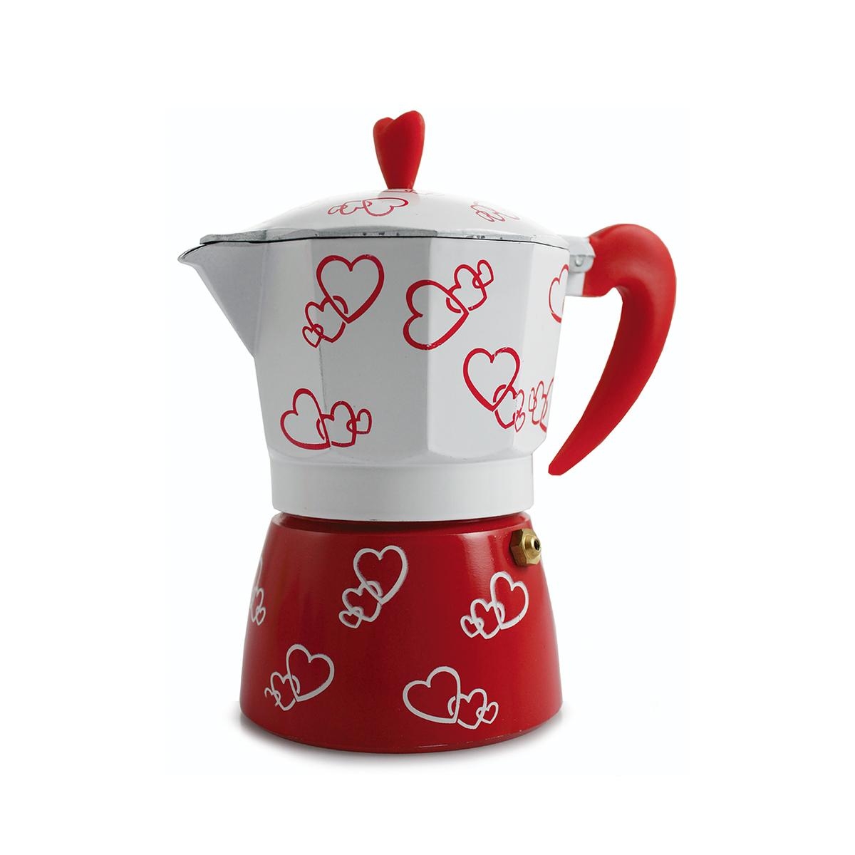 Cuore Aluminum Moka Espresso Maker, 3-Cup Capacity Promotion