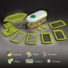 8-in-1 Kitchen Slicer with 12 Accessories Dicer Chef On Sale
