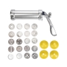 Moltek Aluminum Cookie Press with 20 Discs and 4 Nozzles Choice Of