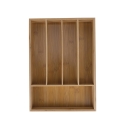 Kavira Wooden Drawer Cutlery Organizer 5 Compartments 35.5x25.5x5cm On Sale