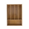 Kavira Wooden Drawer Cutlery Organizer 5 Compartments 35.5x25.5x5cm On Sale