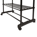 Tamira Adjustable Clothes Rack with 2 Bars, Wheels & 3 Shelves Offers