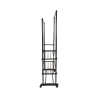 Tamira Adjustable Clothes Rack with 2 Bars, Wheels & 3 Shelves Catalog