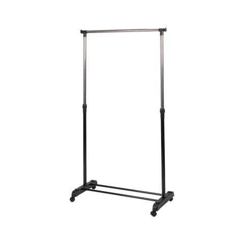 Zulea Metal Coat Rack with Wheels, Double Shoe Holder, 88x42.5cm Promotion