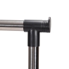 Zulea Metal Coat Rack with Wheels, Double Shoe Holder, 88x42.5cm Offers
