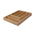 Viora Wooden Cutlery Drawer Organizer, 6 Compartments, 43.2x30.5x5 cm Promotion