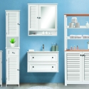 Bakira Bathroom Mirror Cabinet in Lacquered MDF Wood, 60x15xH68 cm On Sale