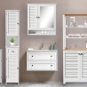 Bakira Bathroom Mirror Cabinet in Lacquered MDF Wood, 60x15xH68 cm Sale