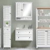 Bakira Bathroom Mirror Cabinet in Lacquered MDF Wood, 60x15xH68 cm Discounts