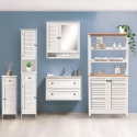 Bakira Bathroom Mirror Cabinet in Lacquered MDF Wood, 60x15xH68 cm Bulk Discounts