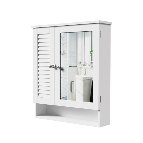 Bakira Bathroom Mirror Cabinet in Lacquered MDF Wood, 60x15xH68 cm Promotion