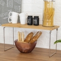Mareka Foldable Wooden Kitchen Divider Shelf 31x18.4x15.5cm Bulk Discounts