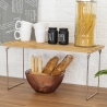 Mareka Foldable Wooden Kitchen Divider Shelf 31x18.4x15.5cm Bulk Discounts