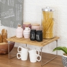 Mareka Foldable Wooden Kitchen Divider Shelf 31x18.4x15.5cm Choice Of