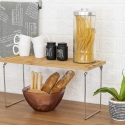 Kurnek Wooden Foldable Kitchen Divider Organizer 47x18.5x22cm Catalog