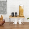 Mareka Foldable Wooden Kitchen Divider Shelf 31x18.4x15.5cm Measures