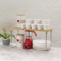 Kurnek Wooden Foldable Kitchen Divider Organizer 47x18.5x22cm Cheap