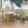 Tolvak Wooden Corner Kitchen Shelf Unit 3-Tier, 25x25x23cm Discounts