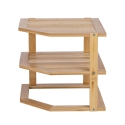 Tolvak Wooden Corner Kitchen Shelf Unit 3-Tier, 25x25x23cm Offers