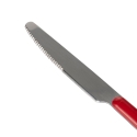 24-Piece Stainless Steel Flatware Set with Red Handles Movida Discounts