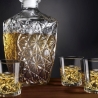 Glass Decanter Set for Liquor + 6 Diamante Glasses On Sale