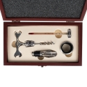 Wooden Box with 4-Piece Wine Accessory Set Vynota Offers