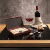 Wooden Box with 4-Piece Wine Accessory Set Vynota On Sale