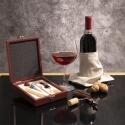 Wooden Box with 5-Piece Wine Accessory Set Cesta On Sale