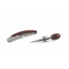 Wine Tasting Set with Steel and Wood Stopper & Corkscrew Lagaas Promotion