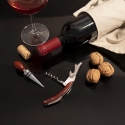 Wine Tasting Set with Steel and Wood Stopper & Corkscrew Lagaas On Sale