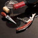 Wine Tasting Set with Steel and Wood Stopper & Corkscrew Lagaas Offers