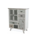 Shabby Chic Wood Cabinet with 5 Drawers and 3 Doors - Decapé Style Promotion