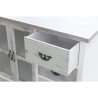 Shabby Chic Wood Cabinet with 5 Drawers and 3 Doors - Decapé Style Sale
